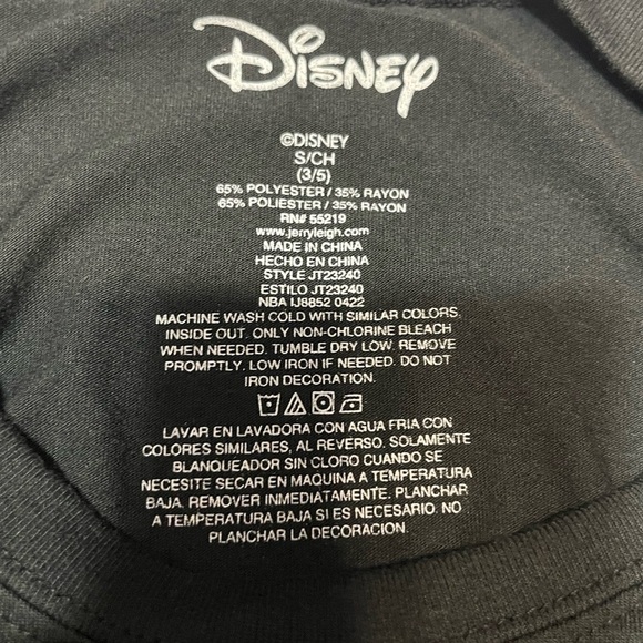 Disney Mickie Mouse T-Shirt Black Womens Juniors Size Small Colorful Mickey walk - Picture 9 of 12